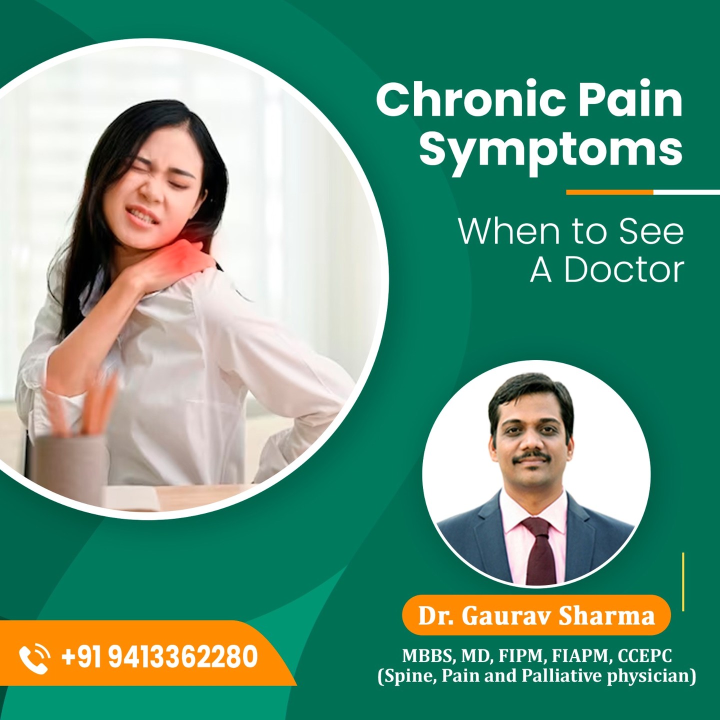 Chronic Pain Symptoms – When to see a doctor ?