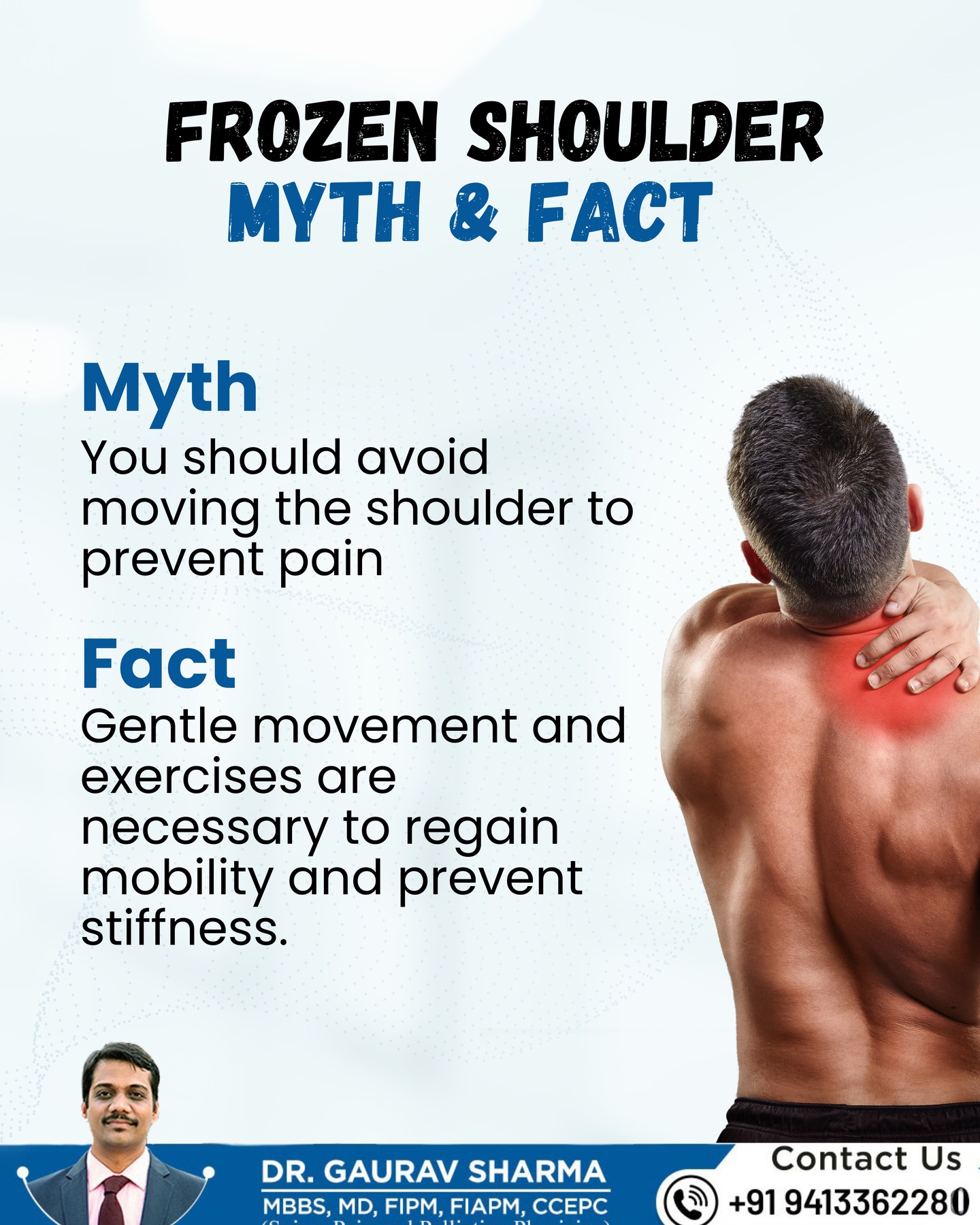 Frozen Shoulder: Myth vs Fact