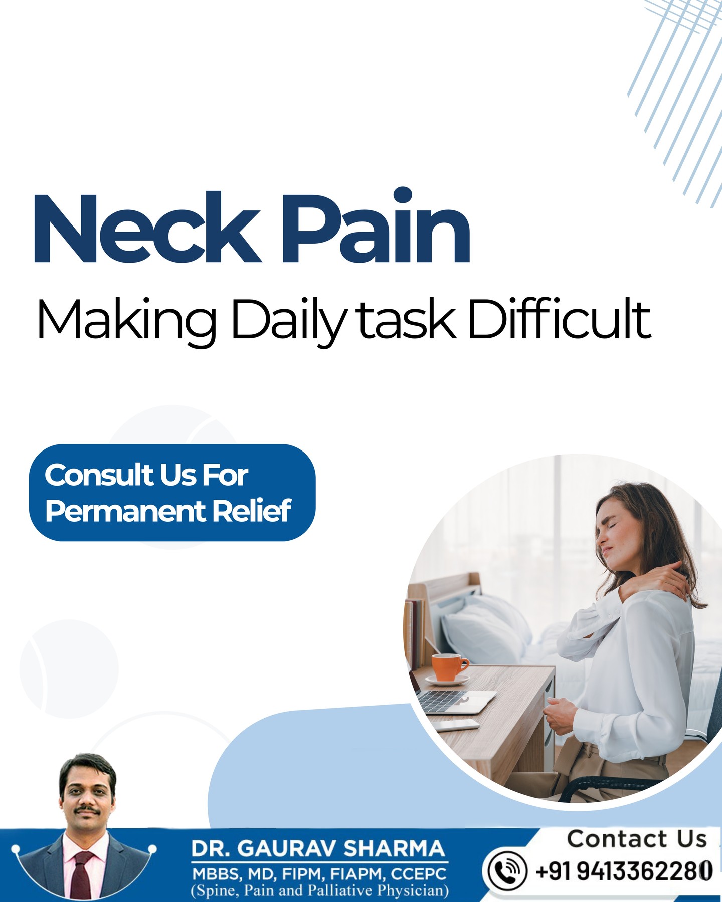 Neck pain holding you back from daily life?