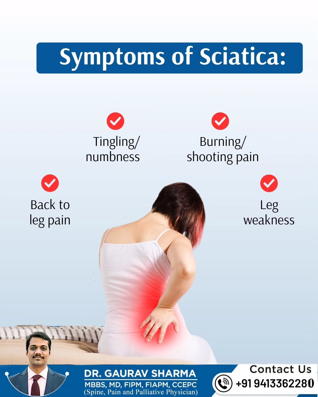 Symptoms of Sciatica
