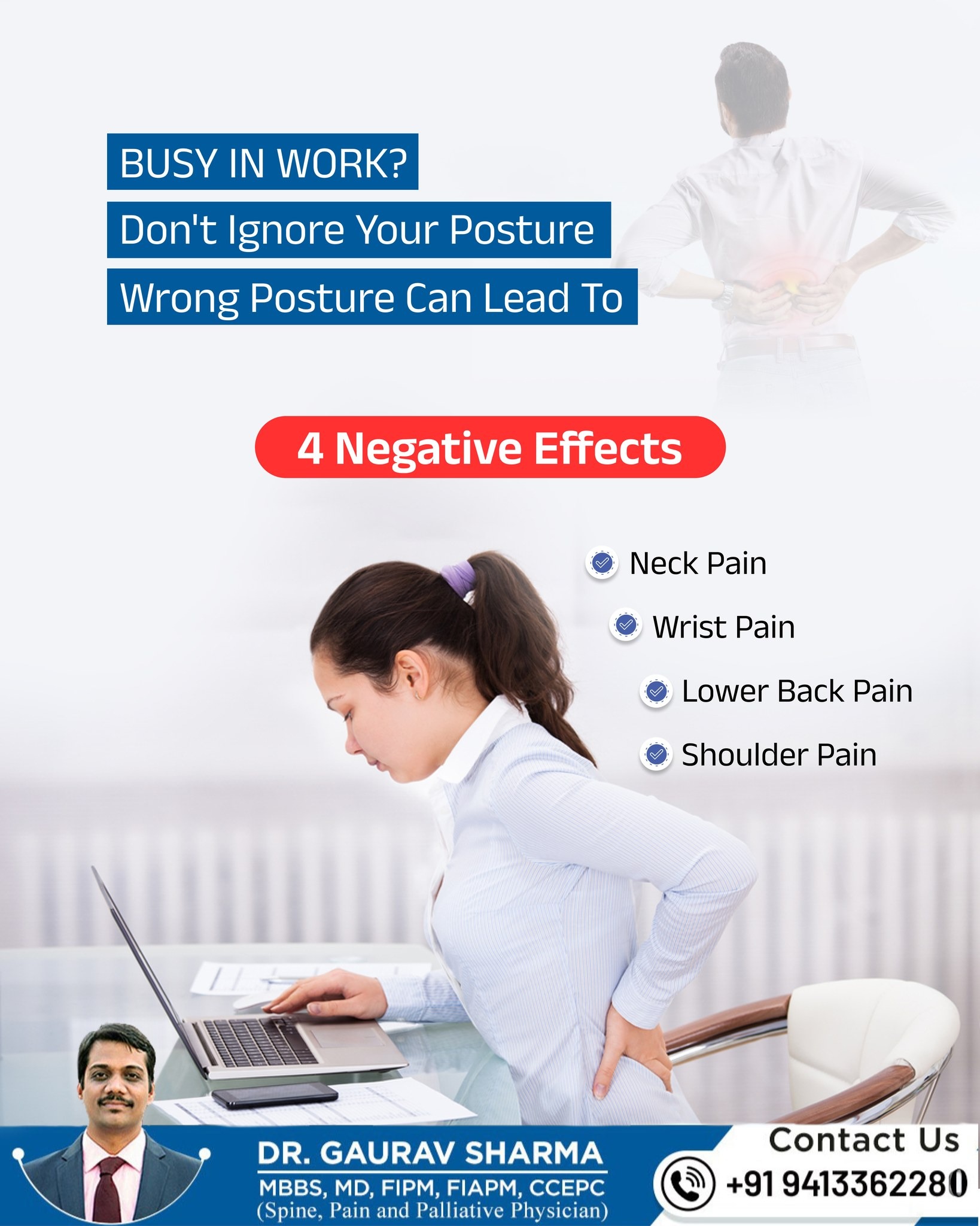 Negative Effects of Wrong Posture