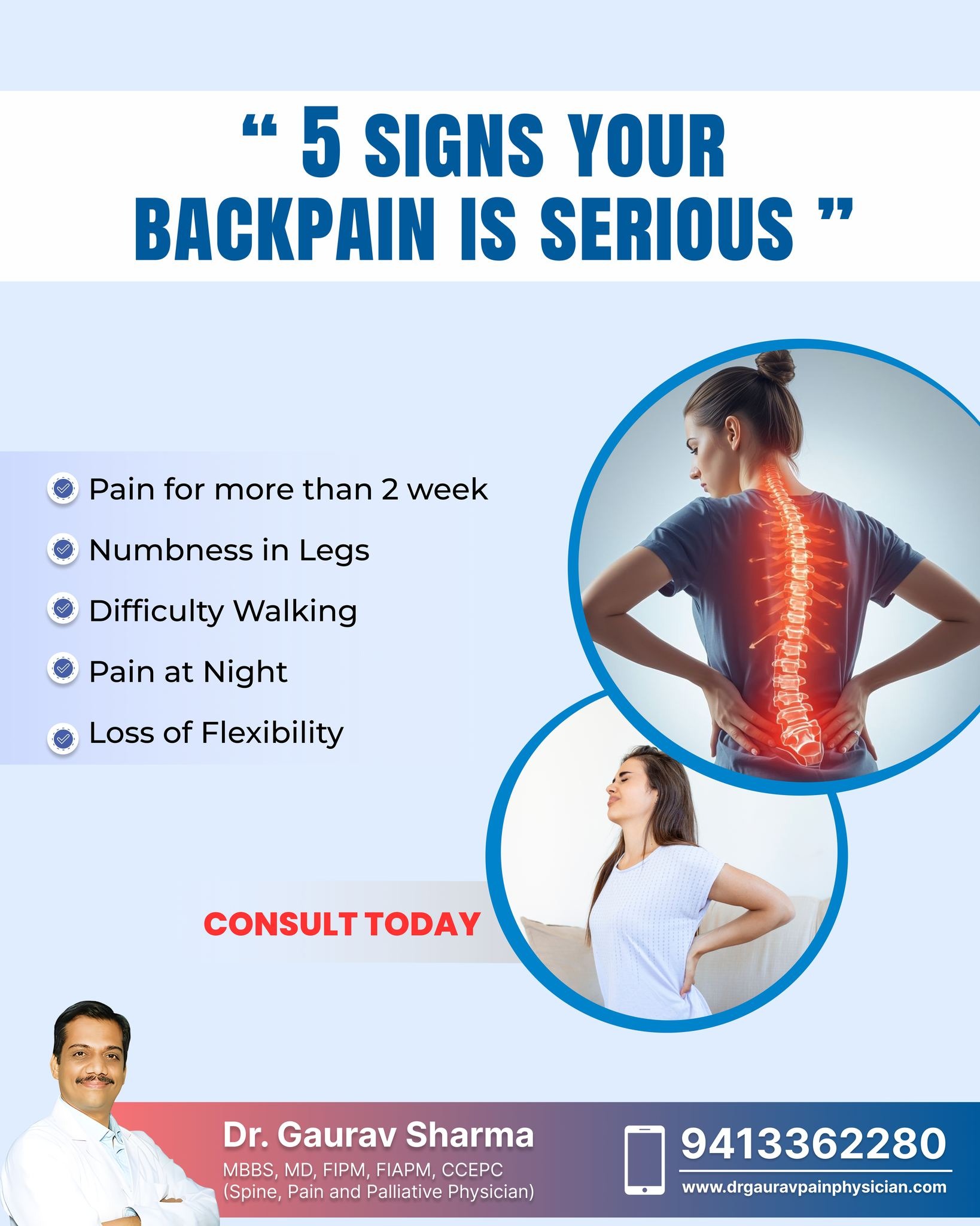 Signs That Your Backpain is Serious