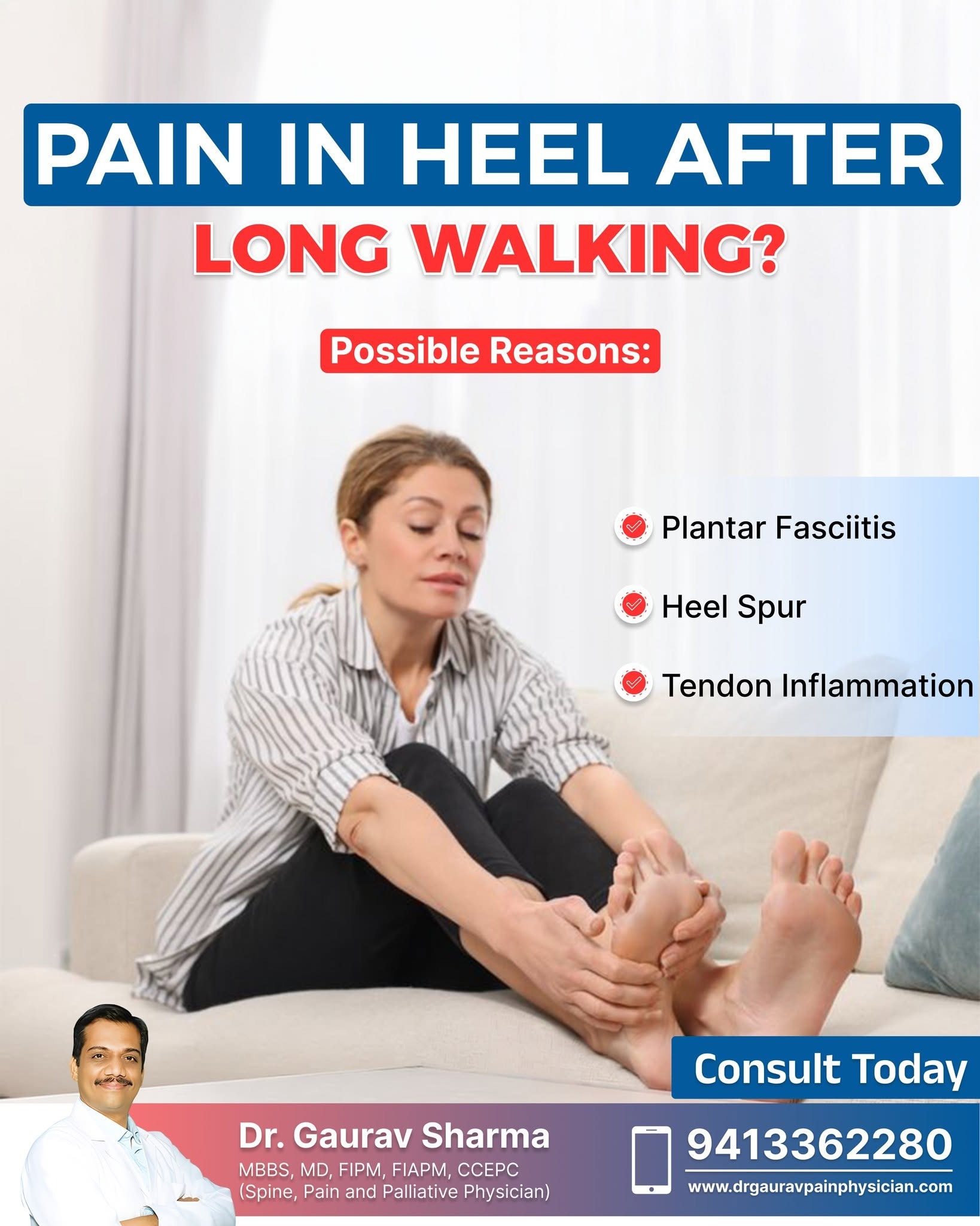 Reasons of Heel Pain